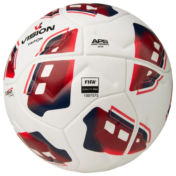 Мяч футб. VISION TRITON, FV425075, р.5,FIFA Quality Pro,MF, 16 пан, термосш.,бел-красный за 8&nbsp;007 ₽ в Воронеже