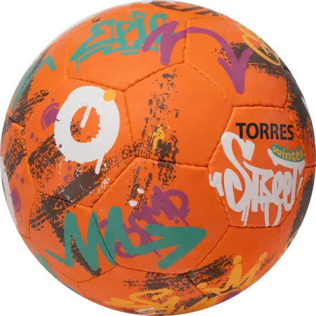 Мяч футб. TORRES Winter Street, F023285, р.5, 32 пан, рез, 4 подкл. слоя, руч. сшив,оранж-мультик. за 2&nbsp;713.20 ₽ купить в Воронеже