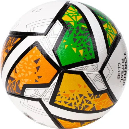 Мяч футзал. TORRES Futsal Club, FS323764, р.4, 10 пан. ПУ, 4 под. сл, гибрид. сш. бело-зел-оранж за 2&nbsp;264.40 ₽ купить в Воронеже