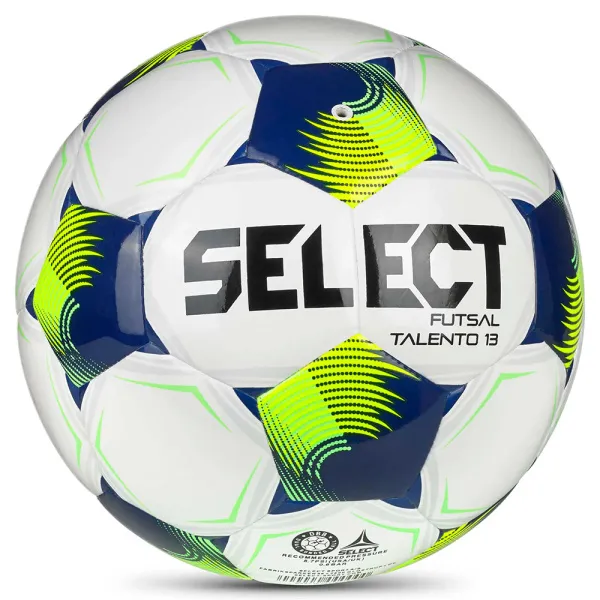 Мяч футзал. SELECT Futsal Talento 13 V26, 1062471015, р.3, 32п, ТПУ, гибр.сш, бело-сине-желтый за 4&nbsp;355.40 ₽ в Воронеже