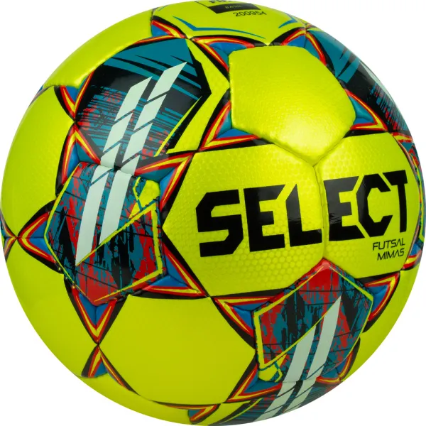 Мяч футзал. SELECT Futsal Mimas, 1053460550, р.4,FIFA Basic, 32 пан, гл.ПУ, руч.сш, жел-сине-красный за 6&nbsp;303.60 ₽ в Воронеже