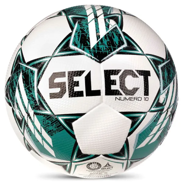 Мяч футб. SELECT NUMERO 10 V23, 0575060004, р.5, FIFA Basic, 32п, ПУ, руч. сш, бело-бирюзовый за 8&nbsp;051.20 ₽ в Воронеже